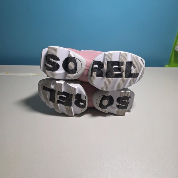 Sorel Women's White and Pink Slip-On Sneakers - Picture 2 of 5